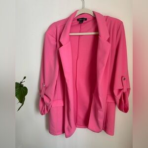 Wet Seal Bright Pink Open-Front Blazer